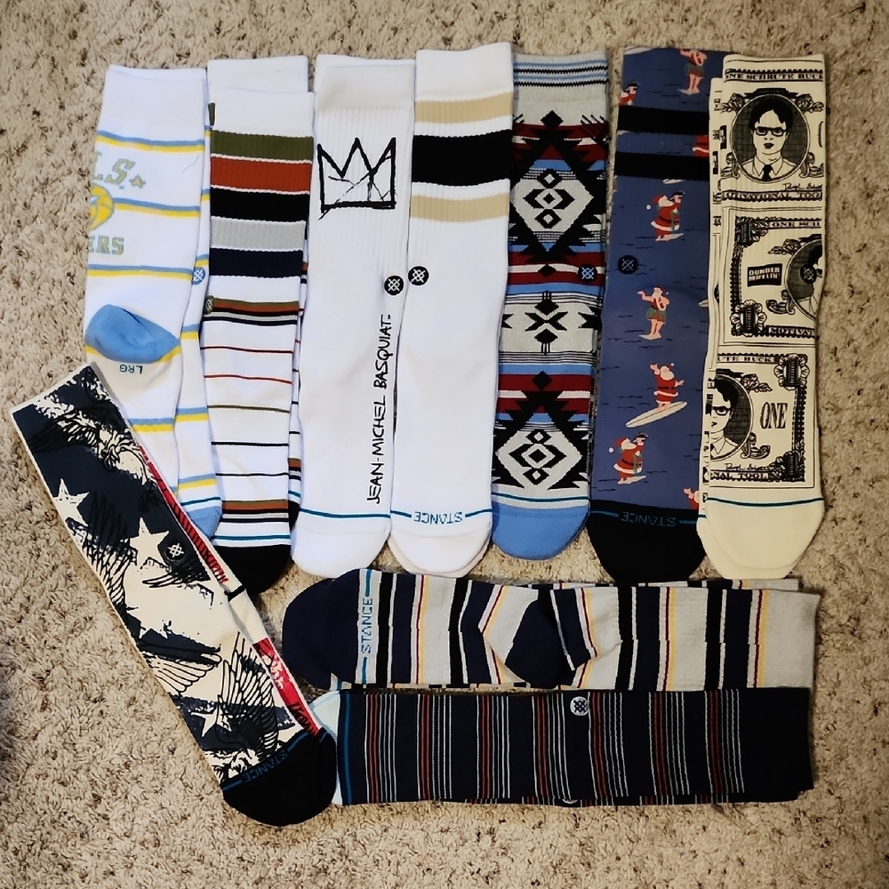 Stance Casual Socks Collection Sz L NWOT